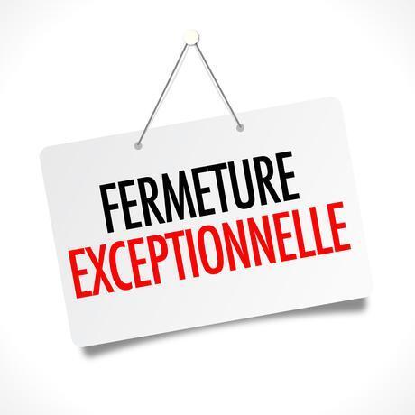 Logo fermeture exceptionnelle